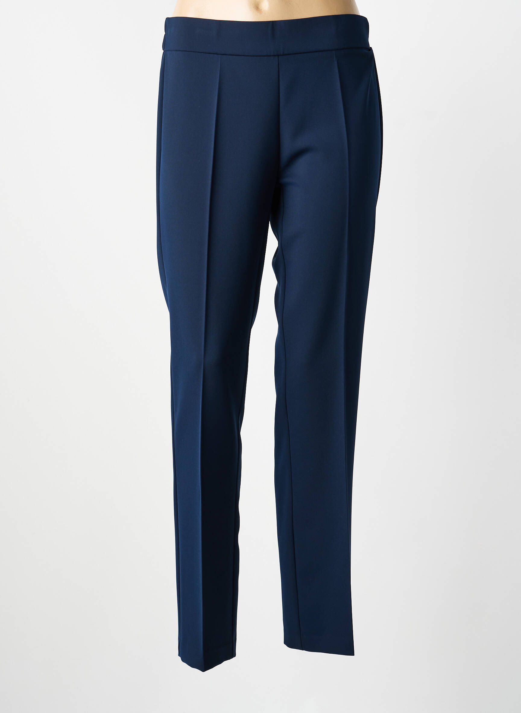 Pantalon slim taille élastique taille normale bleu FRANK WALDER femme