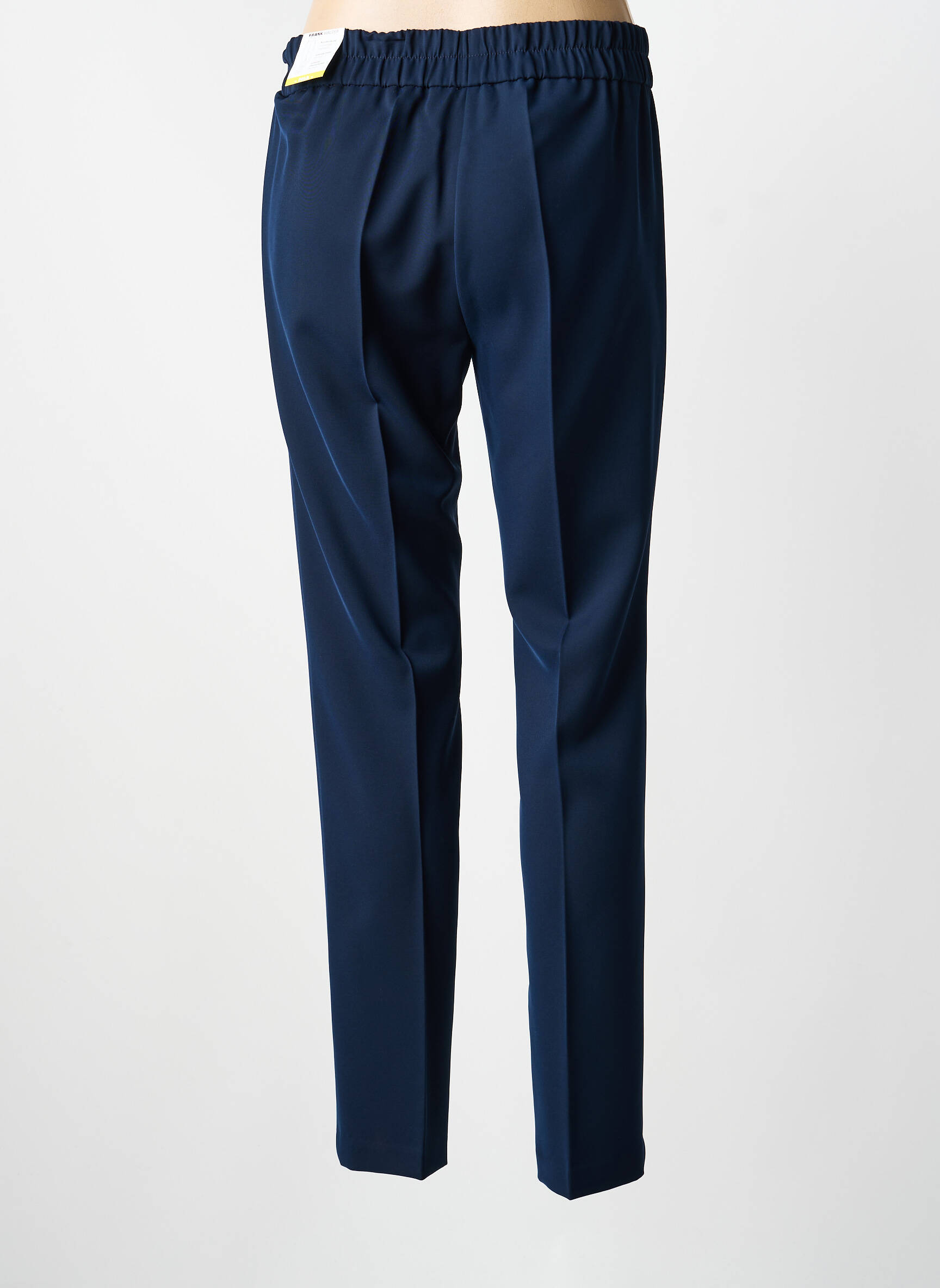 Pantalon slim taille élastique taille normale bleu FRANK WALDER femme