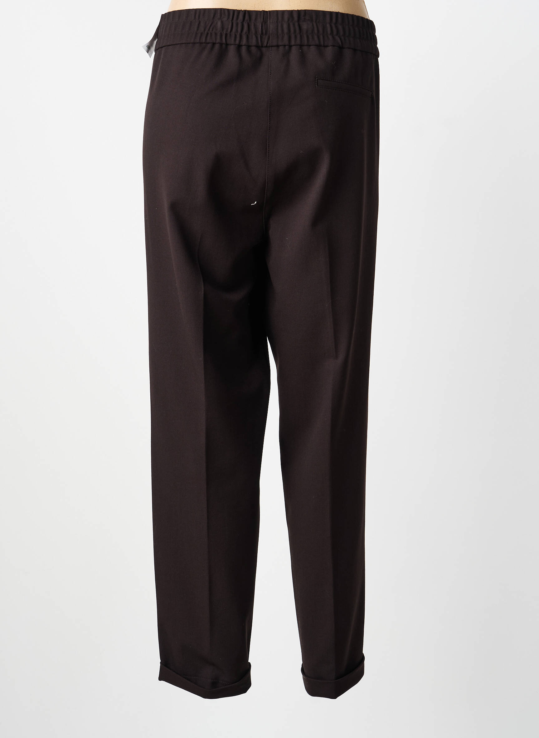 Pantalon droit stretch taille normale noir FRANK WALDER femme