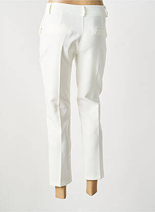 Pantalon 7/8 stretch taille normale blanc COULEURS DU TEMPS femme