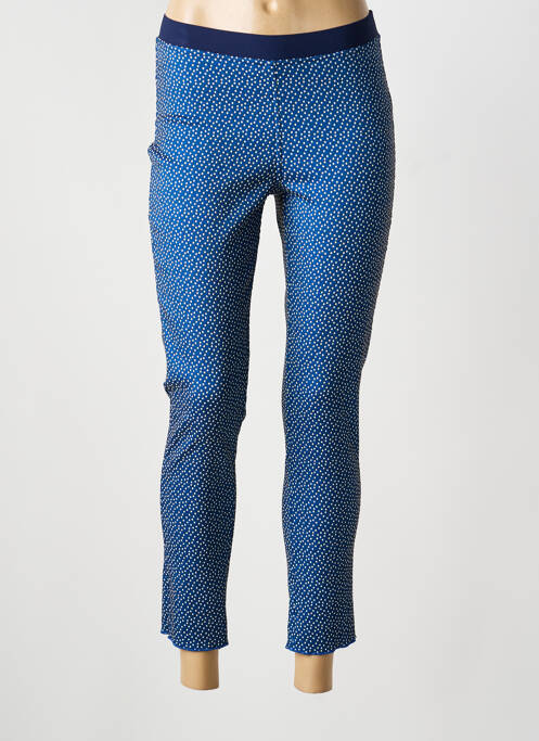 Pantalon slim taille élastique taille normale bleu GUY DUBOUIS femme