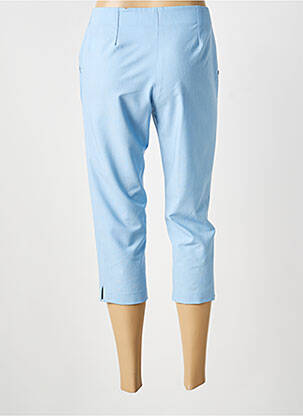 Pantacourt stretch taille normale bleu GUY DUBOUIS femme