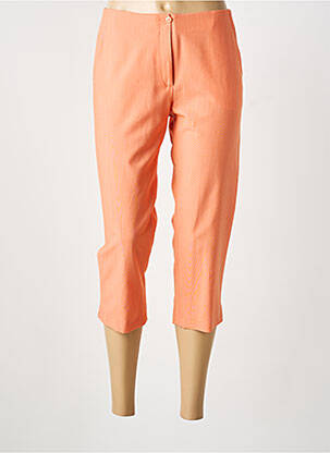 Pantacourt stretch taille normale orange GUY DUBOUIS femme