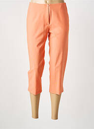 Pantacourt stretch taille normale orange GUY DUBOUIS femme