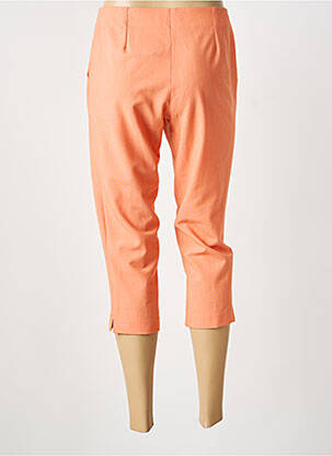 Pantacourt stretch taille normale orange GUY DUBOUIS femme