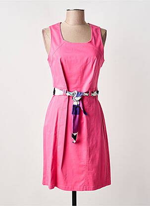 Robe mi-longue rose GREGORY PAT femme