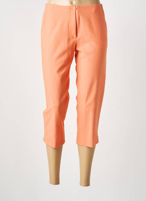 Pantacourt stretch taille normale orange GUY DUBOUIS femme