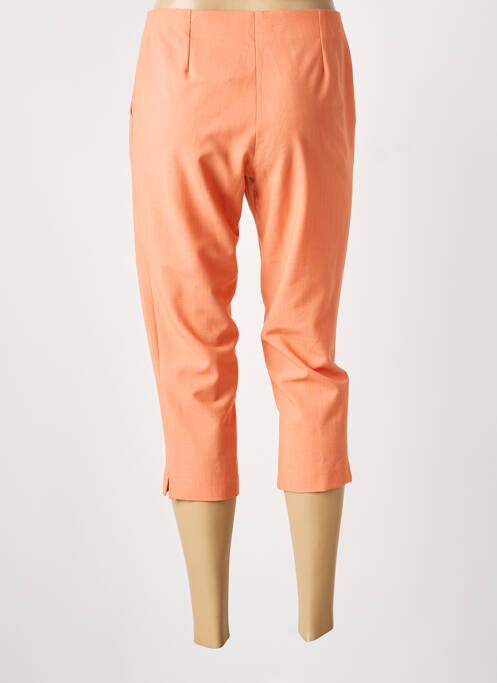 Pantacourt stretch taille normale orange GUY DUBOUIS femme