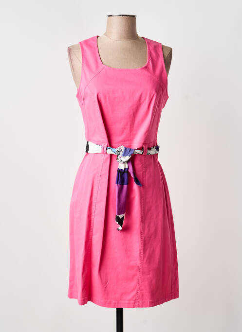 Robe mi-longue sans manche sans manche rose GREGORY PAT femme