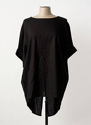 Tunique manches courtes noir COULEURS DU TEMPS femme