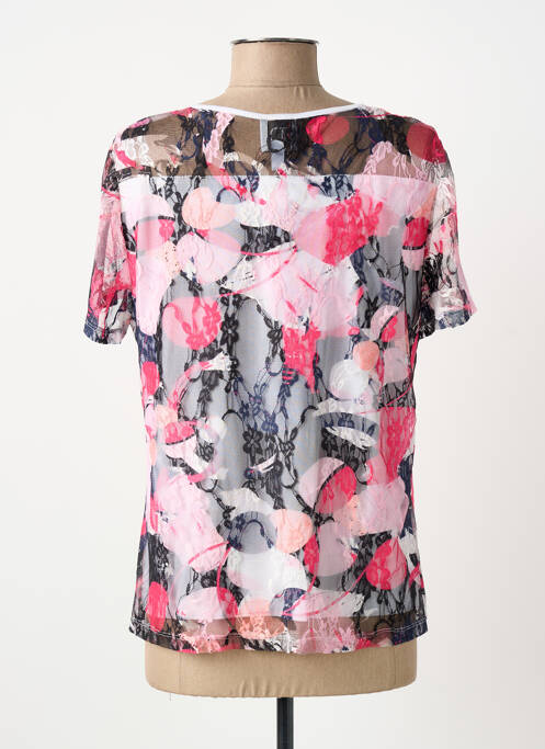 Top stretch manches courtes rose GUY DUBOUIS femme