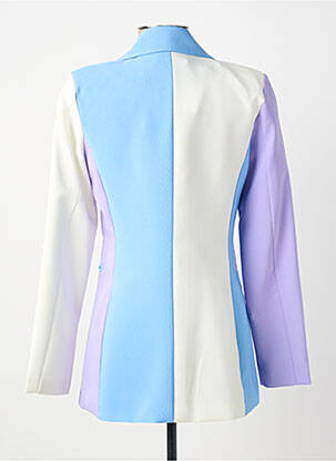 Blazer finition intérieure doublée bleu COULEURS DU TEMPS femme