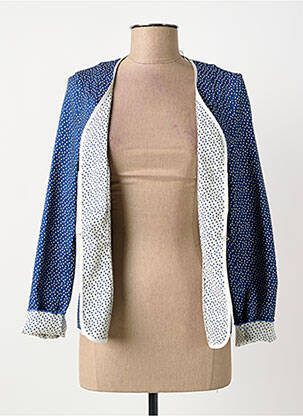 Veste casual coupe cintrée bleu GUY DUBOUIS femme