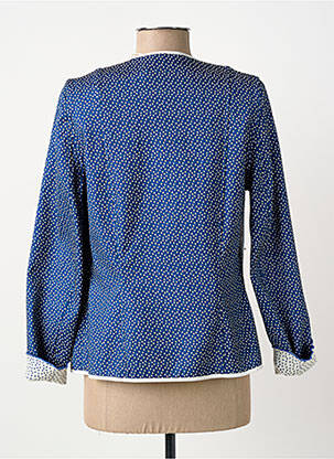 Veste casual coupe cintrée bleu GUY DUBOUIS femme