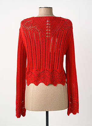 Gilet manches longues coupe cintrée rouge MERI & ESCA femme