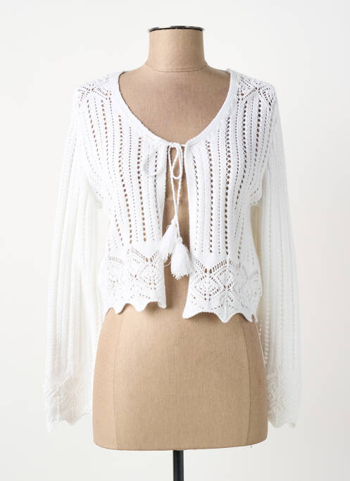 Gilet manches longues blanc MERI & ESCA femme