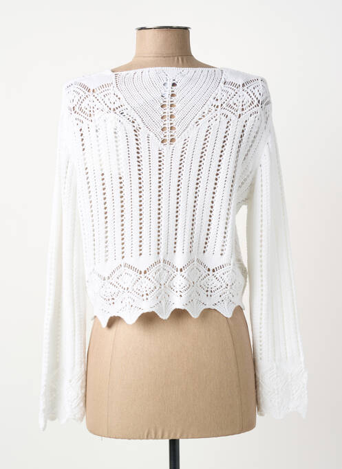 Gilet manches longues blanc MERI & ESCA femme