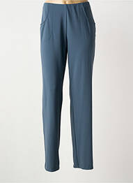 Pantalon droit stretch taille normale bleu CHRISMAS'S femme