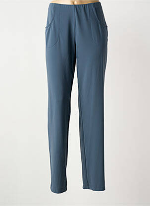 Pantalon droit stretch taille normale bleu CHRISMAS'S femme
