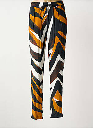 Pantalon droit taille élastique taille normale noir MORGAN femme
