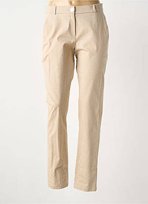 Pantalon droit stretch taille normale beige MERI & ESCA femme