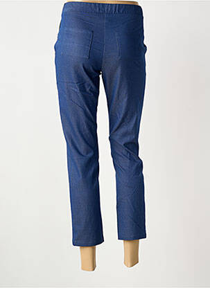 Pantalon 7/8 stretch taille normale bleu GUY DUBOUIS femme