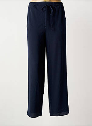 Pantalon droit tissage crêpe taille normale bleu MERI & ESCA femme