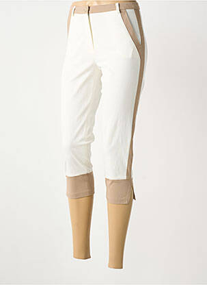 Pantacourt stretch taille normale blanc MERI & ESCA femme