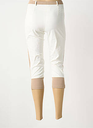 Pantacourt stretch taille normale blanc MERI & ESCA femme