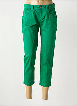Pantacourt stretch taille normale vert MADO ET LES AUTRES femme