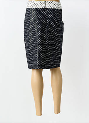 Jupe mi-longue coupe droite noir FRED SABATIER femme