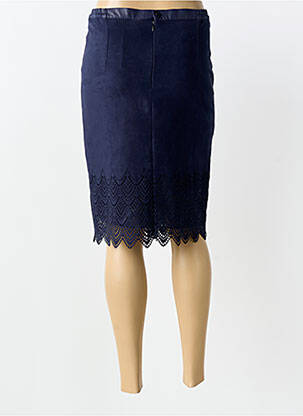 Jupe mi-longue taille normale bleu JUMFIL femme