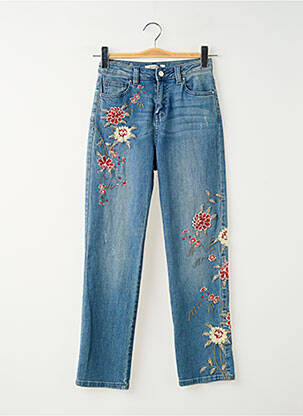 Jeans coupe slim taille normale taille normale bleu MORGAN femme