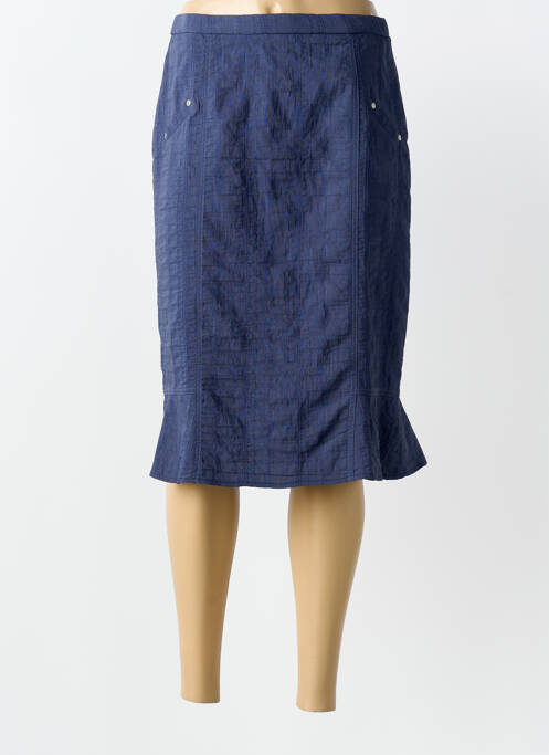Jupe mi-longue bleu FRANCE RIVOIRE femme
