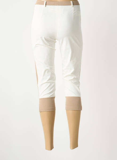 Pantacourt stretch taille normale blanc MERI & ESCA femme