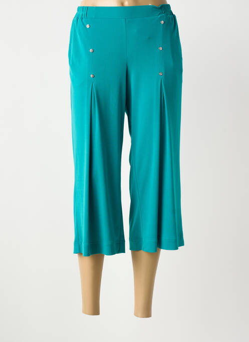 Pantacourt stretch taille normale bleu GREGORY PAT femme