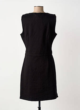 Robe mi-longue sans manche sans manche noir GUY DUBOUIS femme