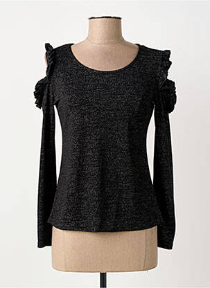Top stretch manches longues noir GUY DUBOUIS femme