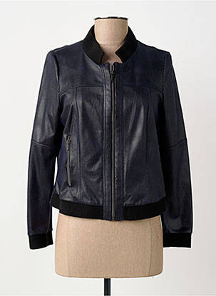 Blouson effet matière satinée noir MERI & ESCA femme