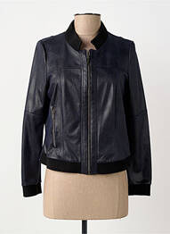 Blouson effet matière satinée noir MERI & ESCA femme