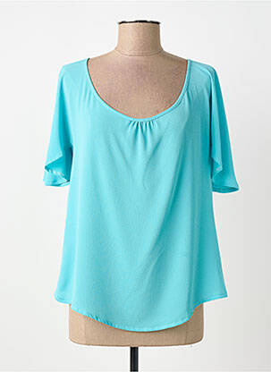 Top manches courtes manches courtes bleu GUY DUBOUIS femme