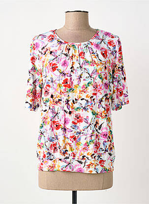 Top tissage jersey manches courtes rose ERFO femme