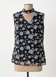 Top coupe cintrée sans manche noir GREGORY PAT femme