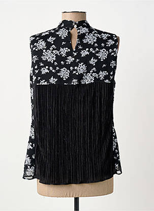 Top tissage crêpe sans manche noir GREGORY PAT femme