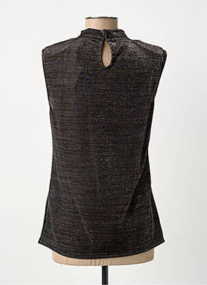 Top stretch sans manche noir MORGAN femme