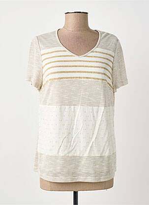 Top manches courtes manches courtes beige MERI & ESCA femme