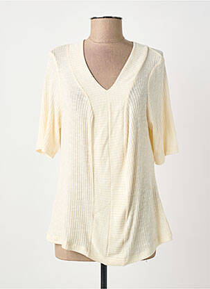 Top stretch manches longues beige MERI & ESCA femme
