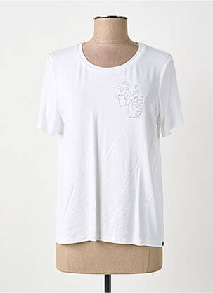 T-shirt sérigraphie manches courtes blanc MADO ET LES AUTRES femme