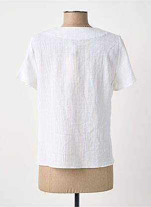 Top manches courtes manches courtes blanc GUY DUBOUIS femme