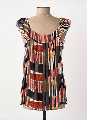 Top manches courtes manches courtes rouge L'ATELIER D'ANNA femme